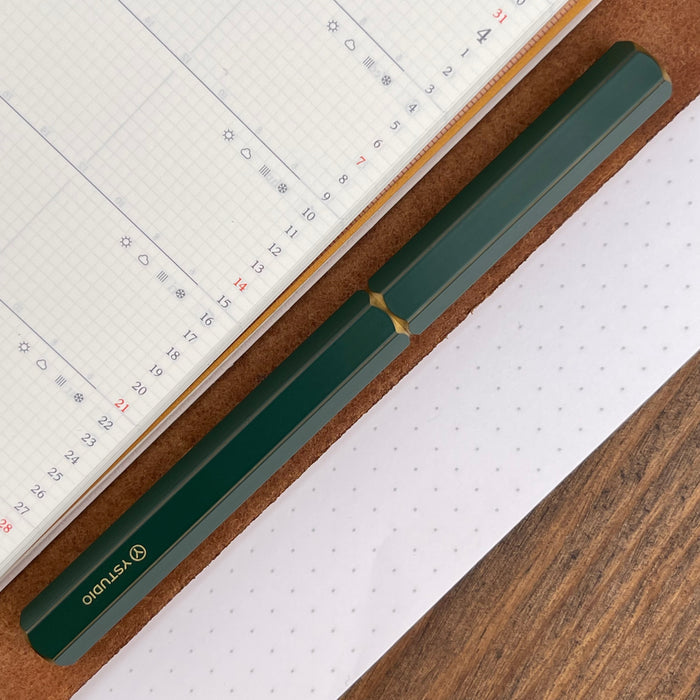 ystudio Classic Fountain Pen - Revolve Green
