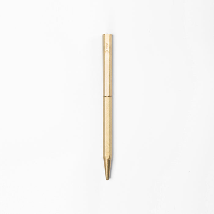 ystudio Classic Slim Ballpoint Pen - Brass | Atlas Stationers.