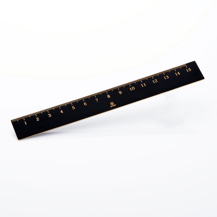 ystudio Ruler - Brassing | Atlas Stationers.