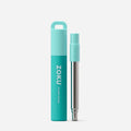 Zoku Two Tone Pocket Telescopic Stainless Steel Straw - Teal